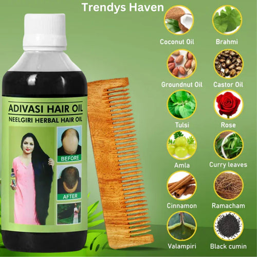 Adivasi Neelgiri Herbal Hair Oil Buy 1 Get 1 Free